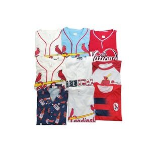 St Louis Cardinals SGA Jersey Shirt Men XL Baseball Graphic Embroidered Lot Of 9